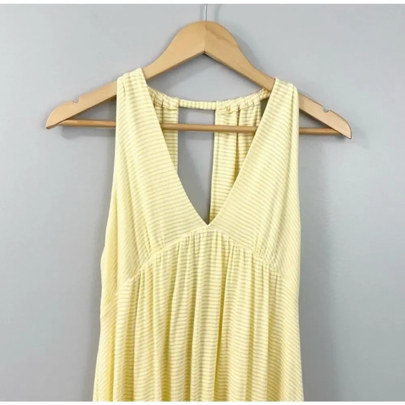 Diane Von Furstenberg Stripe Yellow Theo Halter Dress - Picture 7 of 7